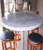 Concrete bistro tables for restaurants, patio areas,  pool decks or anywhere you desire.