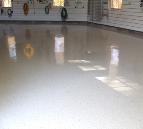 Epoxy floor coatings for garages hangers and industrial buildings
